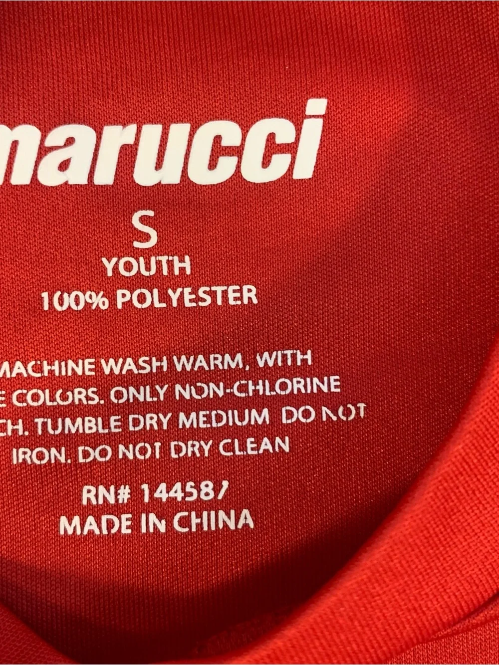 Marucci Kids' Red Short-Sleeve Logo Tee Youth Small